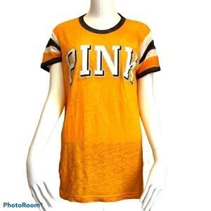 3/$25 VICTORIA SECRET Pink Logo Lightweight Tee .Sz XS